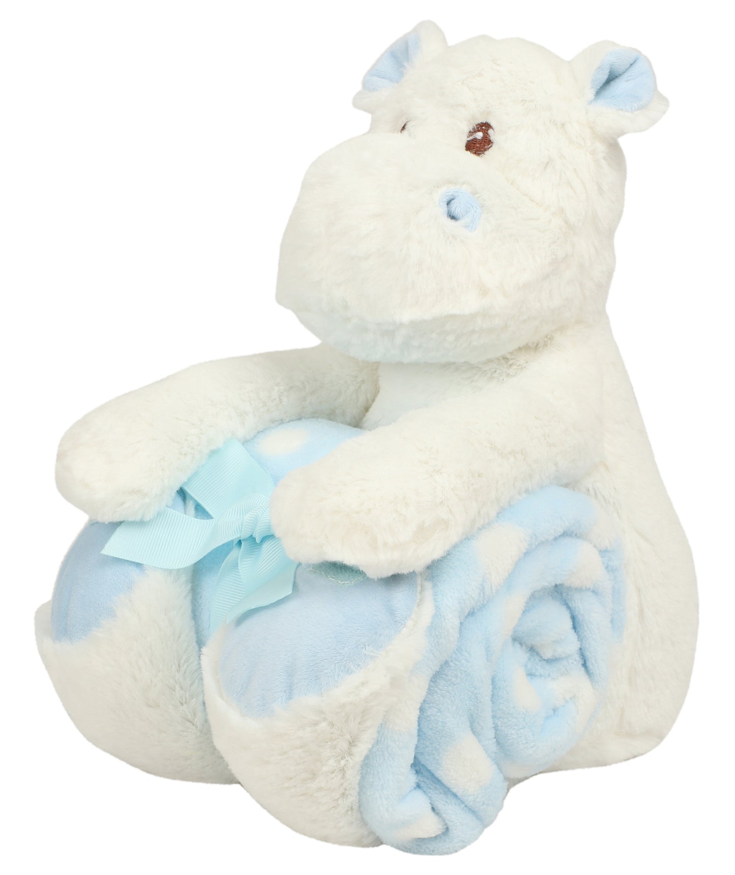 Blue Hippo with Blanket