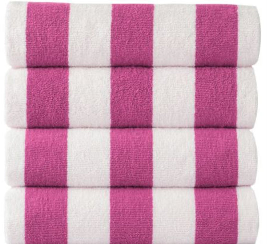 Stripped Towel Pink