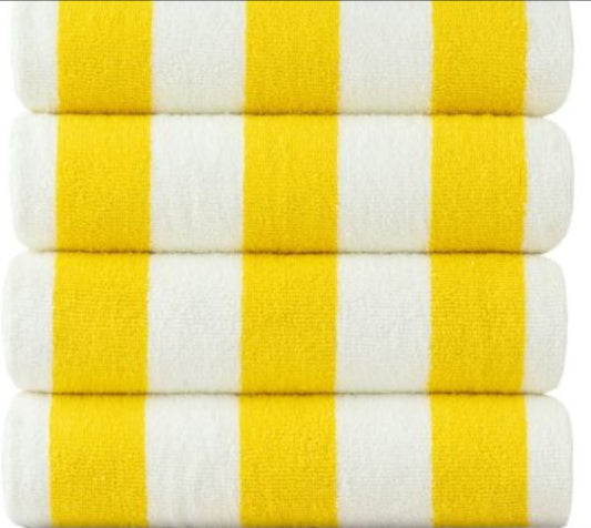 Stripped Towel Yellow