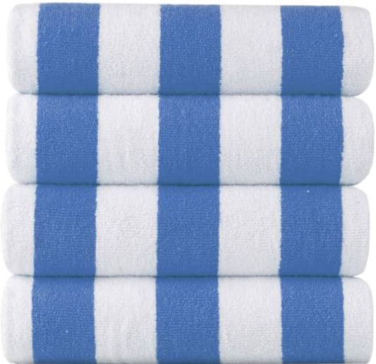 Stripped Towel Blue